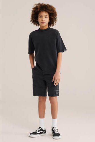 WE Fashion Salty Dog T-shirt zwart Jongens Katoen Ronde hals Effen - Foto 2