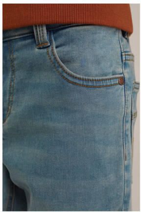 WE Fashion skinny jeans blue denim Blauw Effen 110