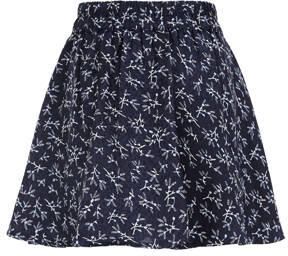 WE Fashion skort met all over print donkerblauw Rok Meisjes Polyester All over print 110 116 - Foto 3