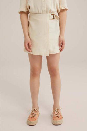 WE Fashion skort zand Rok Beige Meisjes Viscose Effen 110 116 - Foto 2