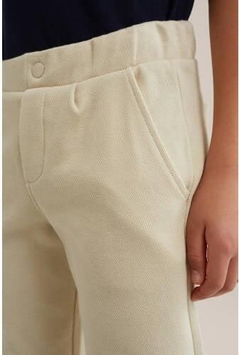 WE Fashion slim fit broek beige Jongens Katoen Effen 110 - Foto 2