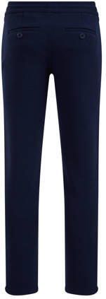 WE Fashion slim fit broek donkerblauw Jongens Polyester Effen 104 - Foto 5