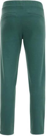 WE Fashion slim fit broek groen Jongens Katoen Effen 116