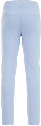 WE Fashion slim fit broek lichtblauw Jongens Katoen Effen 104