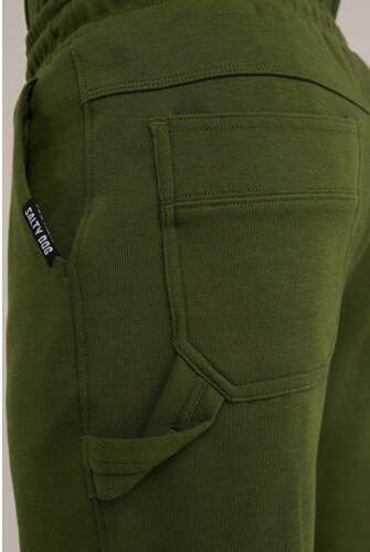 WE Fashion slim fit cargo short groen Korte broek Jongens Katoen Effen 110 - Foto 2