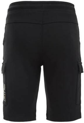 WE Fashion slim fit cargo short zwart Korte broek Jongens Biologisch katoen 104