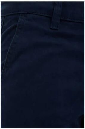 WE Fashion slim fit cargobroek royal navy Jongens Stretchkatoen Effen 110 - Foto 3