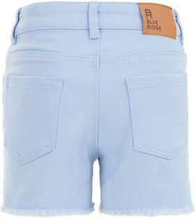 WE Fashion slim fit casual short lichtblauw Korte broek Meisjes Stretchkatoen 116