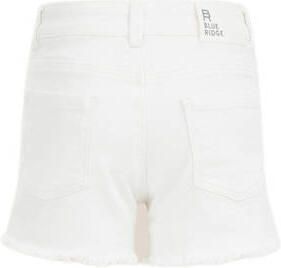 WE Fashion slim fit casual short wit Korte broek Meisjes Stretchkatoen 152