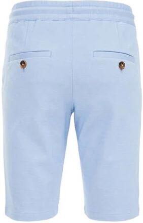 WE Fashion slim fit chino bermuda lichtblauw Korte broek Jongens Polyester 104