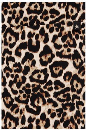 WE Fashion slim fit cycling short biker short met dierenprint bruinb zand Korte broek Meisjes Viscose 110 116 - Foto 3