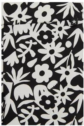 WE Fashion slim fit cycling short biker short met dierenprint Korte broek Zwart Meisjes Viscose 158 164