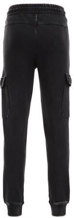 WE Fashion slim fit joggingbroek zwart Jongens Sweat Effen 116 - Foto 3