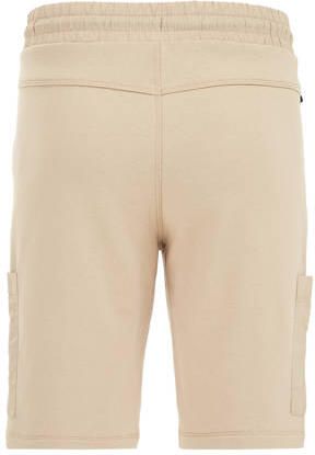 WE Fashion slim fit sweatshort beige Effen 104 | Sweatshort van