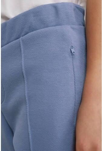 WE Fashion slim fit sweatshort blauw Jongens Gerecycled polyester Effen 116 - Foto 2