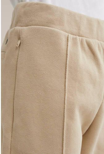WE Fashion slim fit sweatshort sand Beige Jongens Polyester Effen 116 - Foto 2