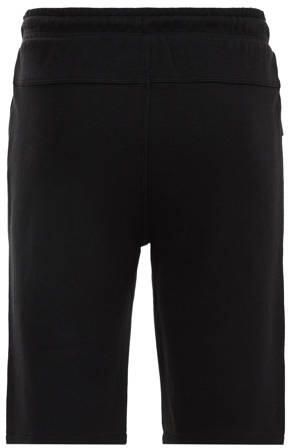 WE Fashion slim fit sweatshort zwart Effen 122 | Sweatshort van