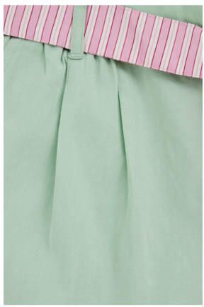 WE Fashion straight casual short mintgroen Korte broek Meisjes Katoen Effen - Foto 3