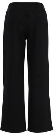 WE Fashion straight fit legging zwart Meisjes Polyester-katoen Effen 134