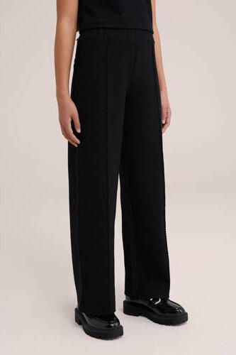 WE Fashion straight fit legging zwart Meisjes Polyester-katoen Effen 164 - Foto 3