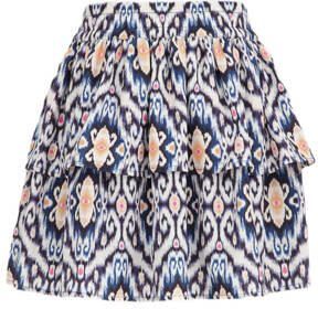 WE Fashion strokenrok blauw Meisjes Polyester All over print 110 116 - Foto 3