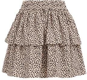 WE Fashion strokenrok zand Beige Meisjes Polyester All over print 122 128 - Foto 3
