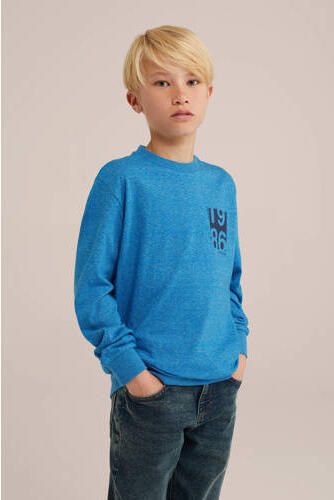 WE Fashion sweater blauw Trui Melée 158 164 | Trui van - Foto 3