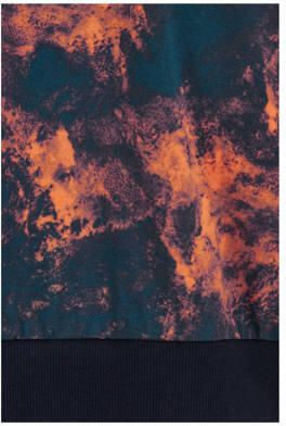 WE Fashion sweater donkerblauw Trui Jongens Katoen Ronde hals Tie-dye 146 152
