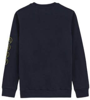 WE Fashion sweater donkerblauw Trui Printopdruk 110 116 - Foto 3