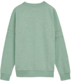 WE Fashion sweater lichtgroen Effen 110 116 | Sweater van