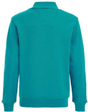 WE Fashion sweater met printopdruk blauwgroen Printopdruk 110 116