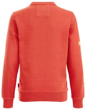 WE Fashion sweater met printopdruk rood Printopdruk 110 116