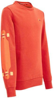WE Fashion sweater met printopdruk rood Printopdruk 110 116 - Foto 3