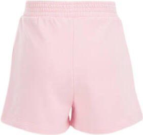 WE Fashion sweatshort lichtroze Korte broek Paars Effen 122 128