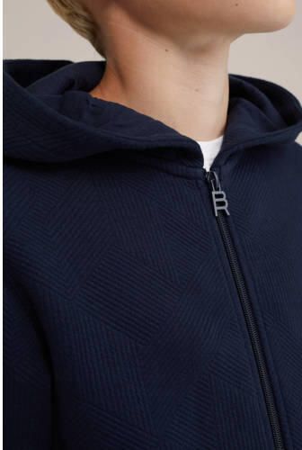 WE Fashion sweatvest donkerblauw Effen 110 116 | Vest van - Foto 2