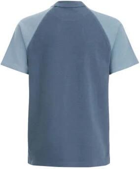 WE Fashion T-shirt bering sea Blauw Jongens Katoen Ronde hals Printopdruk 134 140