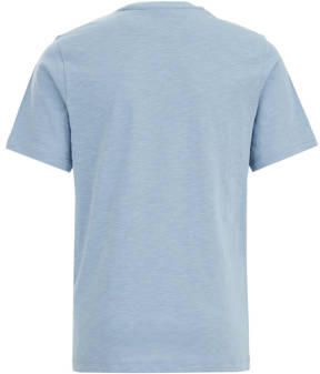 WE Fashion T-shirt grijsblauw Jongens Katoen Ronde hals Effen 110 116