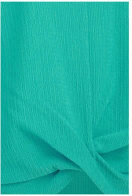WE Fashion T-shirt groen Meisjes Polyester Ronde hals Effen 134 140