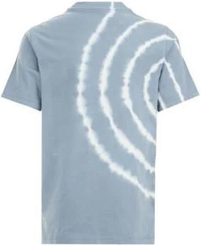 WE Fashion T-shirt met all over print blauw Jongens Katoen Ronde hals All over print 110 116