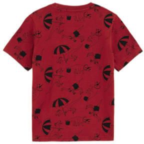 WE Fashion T-shirt met all over print donkerrood Jongens Katoen Ronde hals 122 128 - Foto 3
