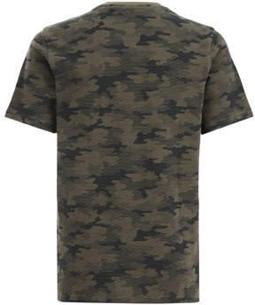 WE Fashion T-shirt met all over print groen Jongens Katoen Ronde hals All over print 110 116