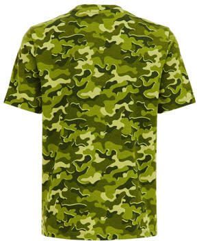 WE Fashion T-shirt met all over print groen Jongens Katoen Ronde hals All over print 110 116 - Foto 3
