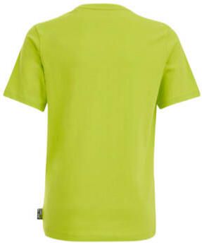 WE Fashion T-shirt met printopdruk high-rise Groen Jongens Katoen Ronde hals 158 164 - Foto 3