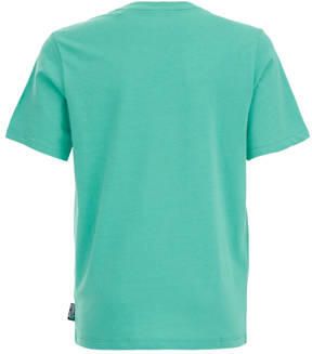 WE Fashion T-shirt met printopdruk simply green Groen Jongens Katoen Ronde hals 146 152