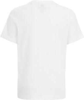 WE Fashion T-shirt met printopdruk Wit Jongens Katoen Ronde hals Printopdruk 134 140