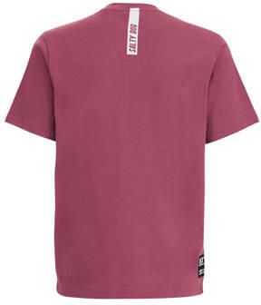 WE Fashion T-shirt Roze Jongens Katoen Ronde hals Effen 122 128
