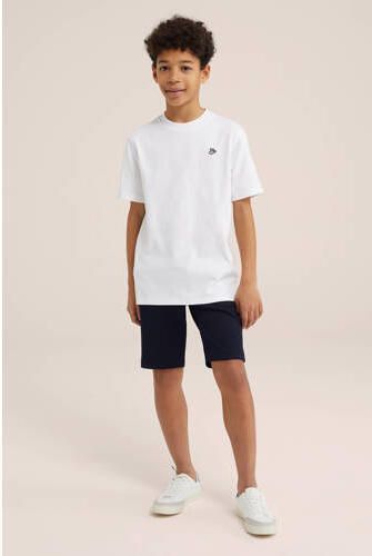 WE Fashion T-shirt wit Jongens Katoen Ronde hals Effen 122 128 - Foto 5