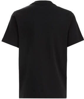 WE Fashion T-shirt zwart Jongens Katoen Ronde hals Effen 110 116 - Foto 3