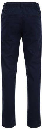 WE Fashion tapered fit broek donkerblauw Jongens Katoen Effen 104 - Foto 1