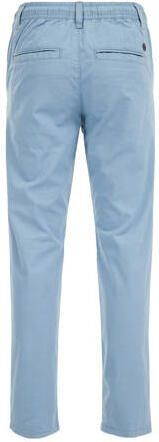 WE Fashion tapered fit broek lichtblauw Jongens Katoen Effen 110 - Foto 1